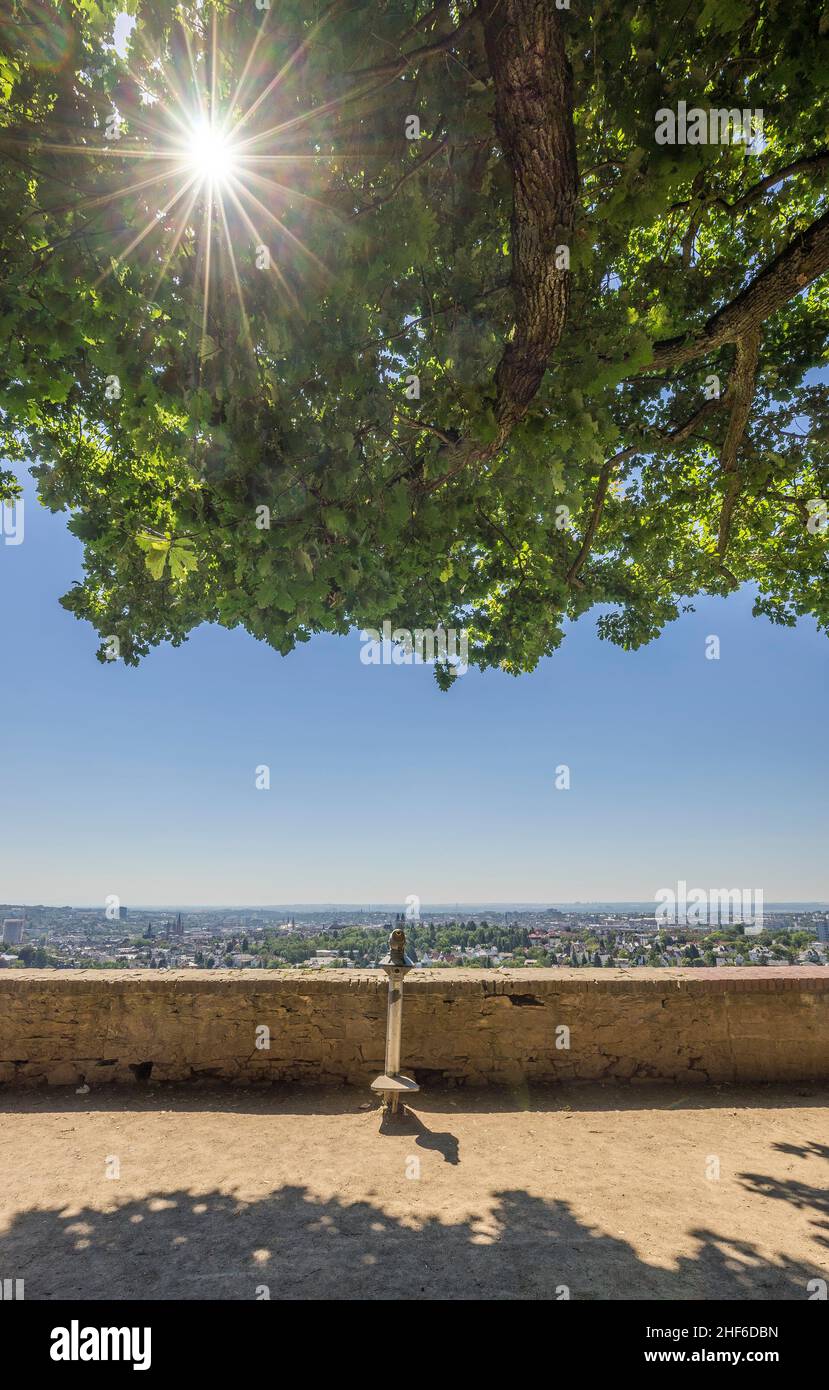 Germania, Assia, Wiesbaden, vista da Neroberg a Wiesbaden Foto Stock