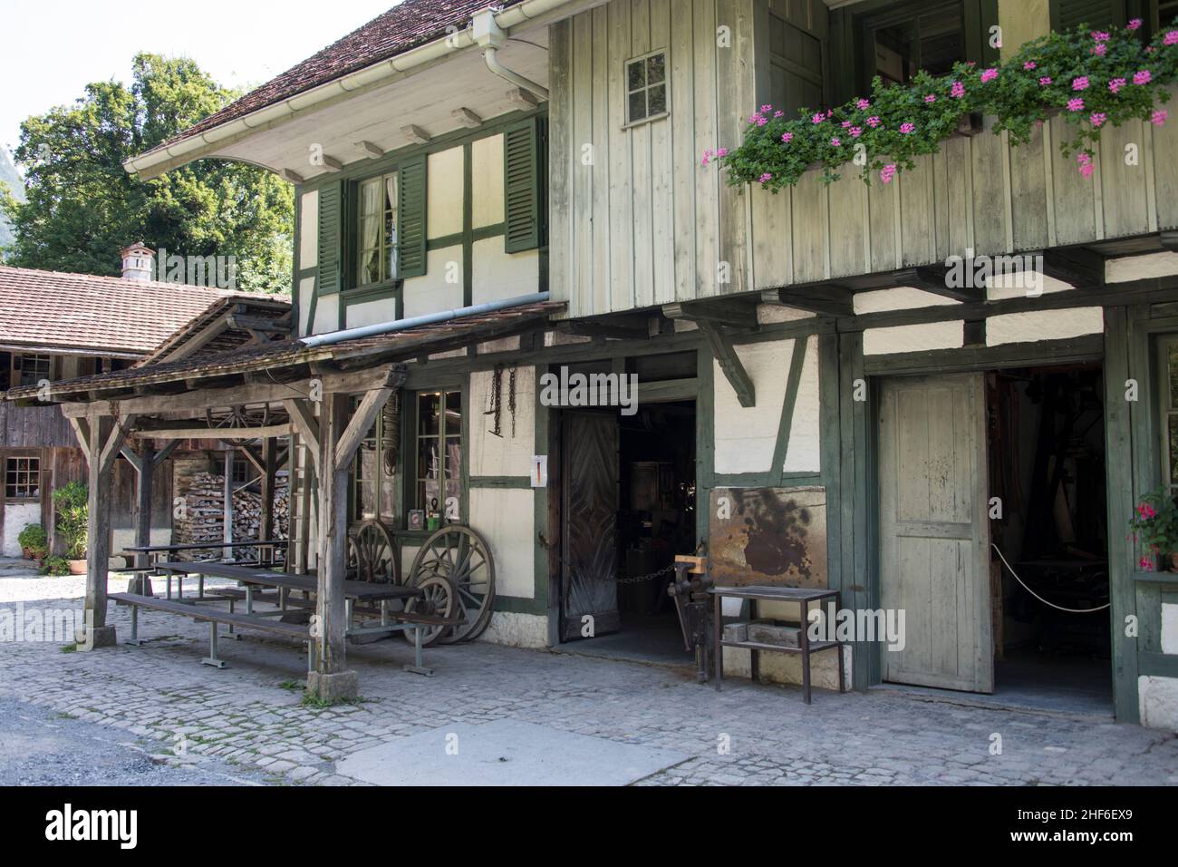 Museo di Storia locale di Ballenberg, Brienz, Svizzera Foto Stock
