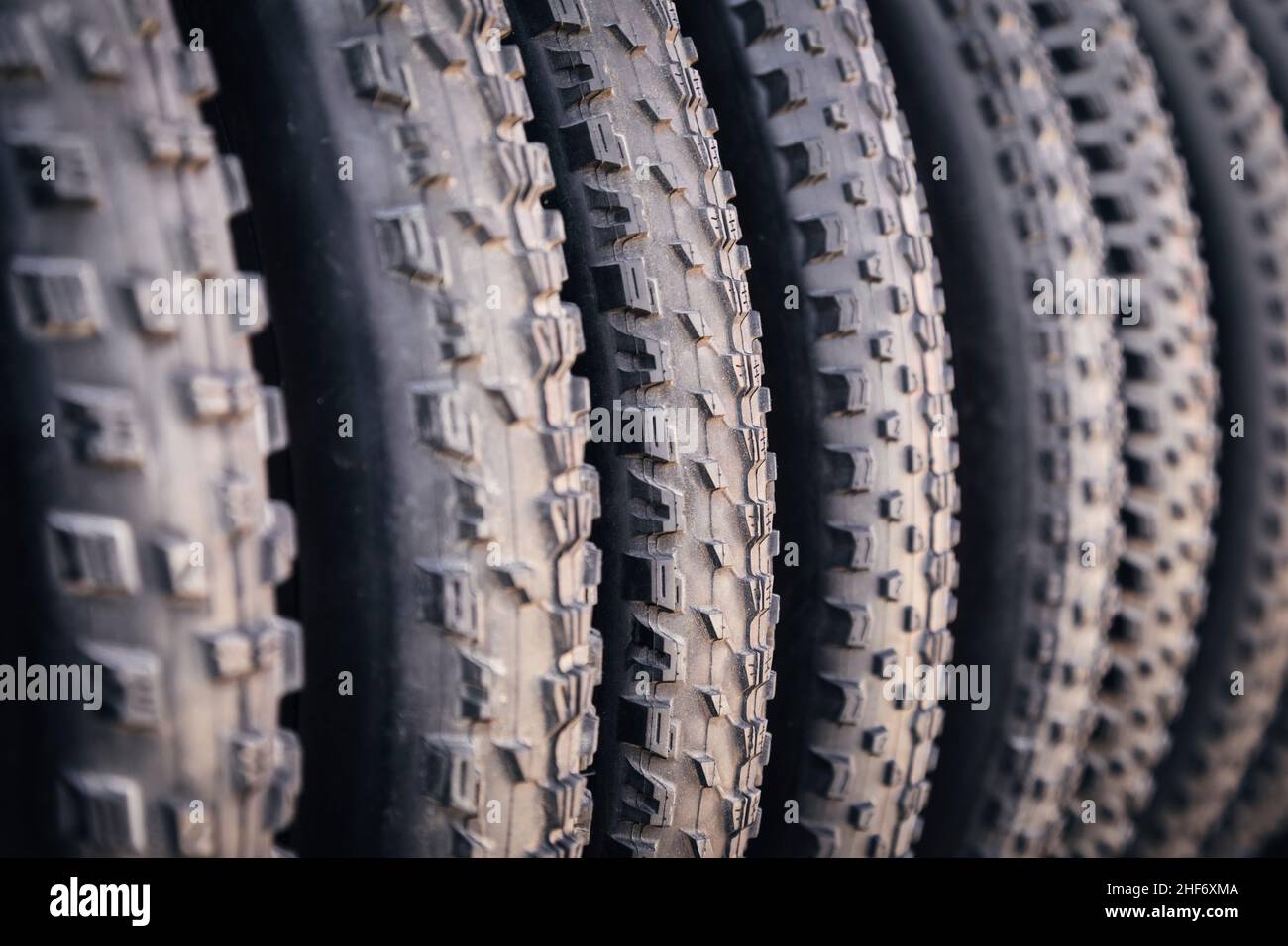Pneumatici per mountain bike, e-bike, bicicletta Foto Stock