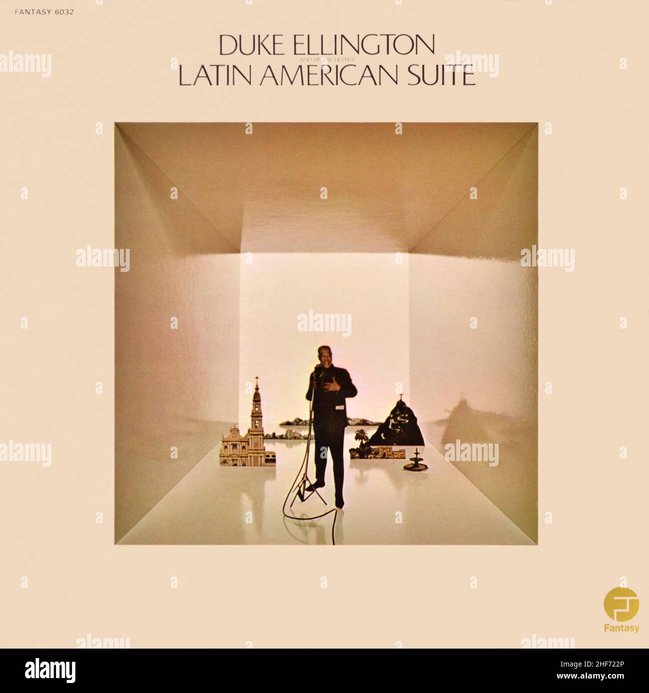 Duke Ellington e la sua Orchestra - copertina originale dell'album in vinile - Latin American Suite - 1972 Foto Stock
