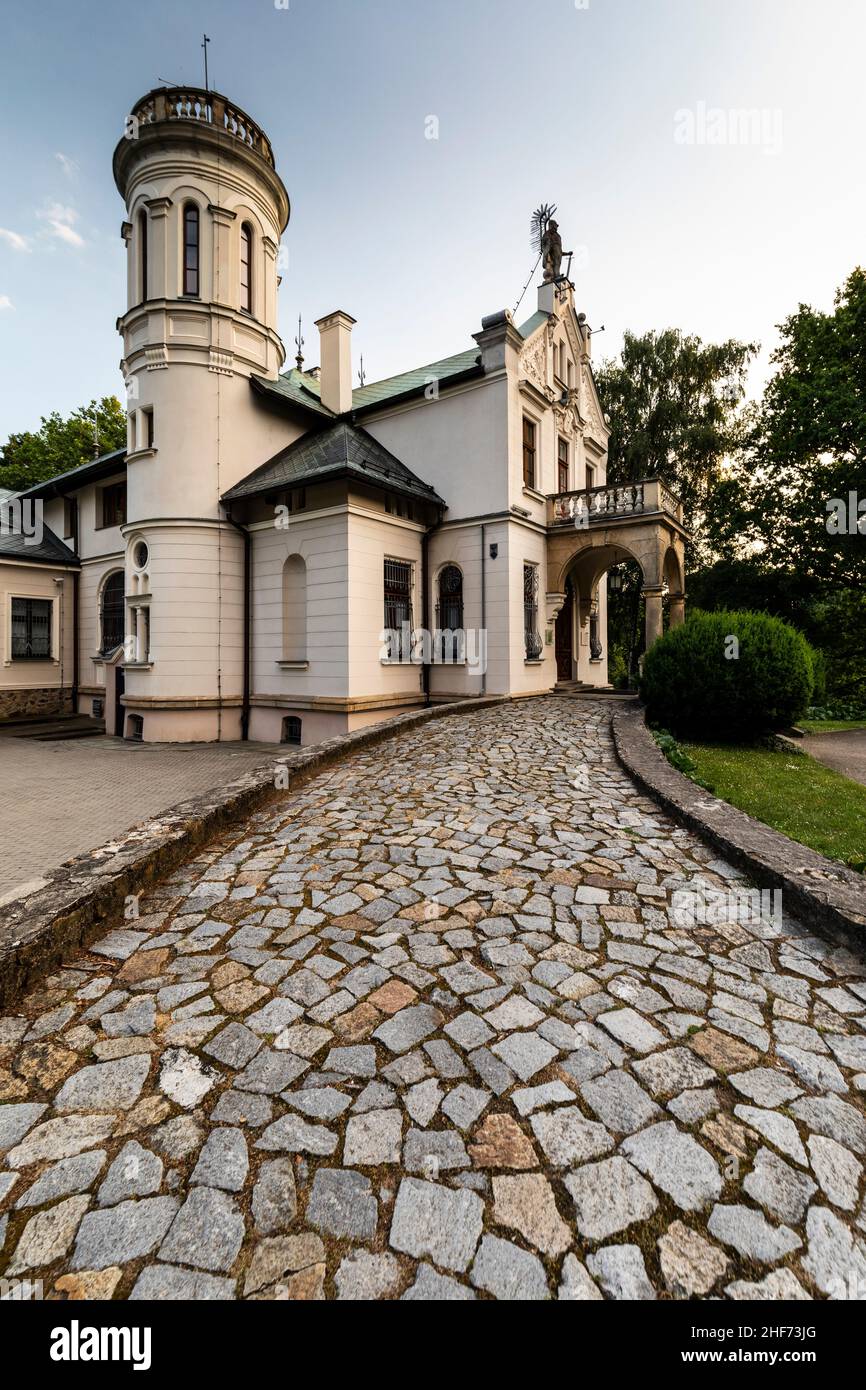 Europa, Polonia, Swietokrzyskie, Oblegorek - casa padronale storica e museo di Henryk Sienkiewicz Foto Stock