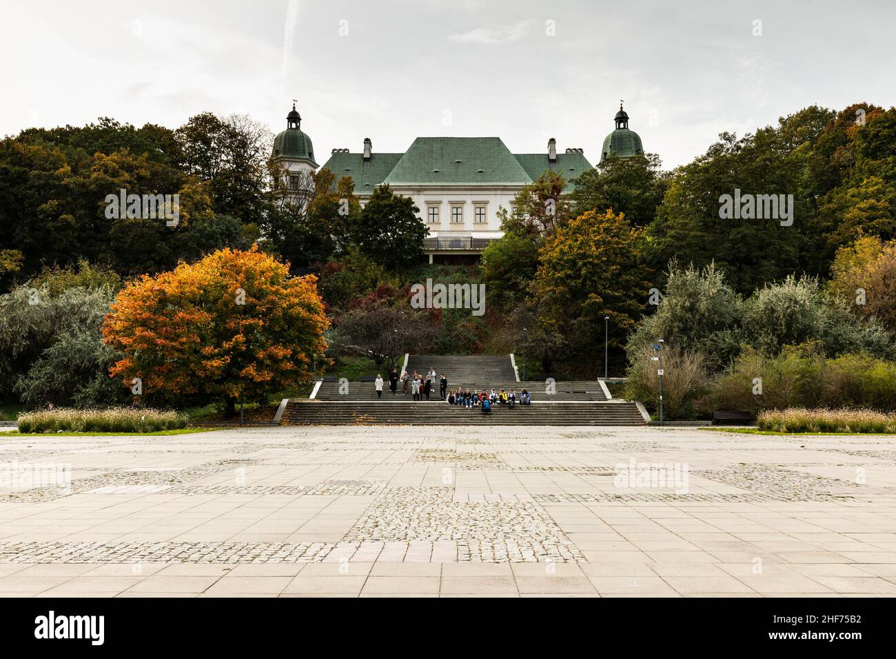 Europa, Polonia, Voivodato Masovian, Varsavia - Castello di Ujazdowski Foto Stock