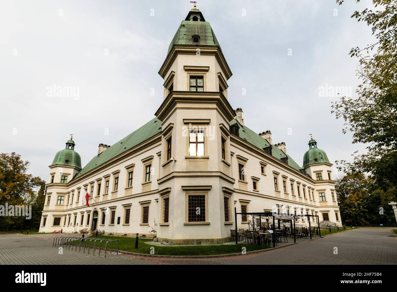 Europa, Polonia, Voivodato Masovian, Varsavia - Castello di Ujazdowski Foto Stock