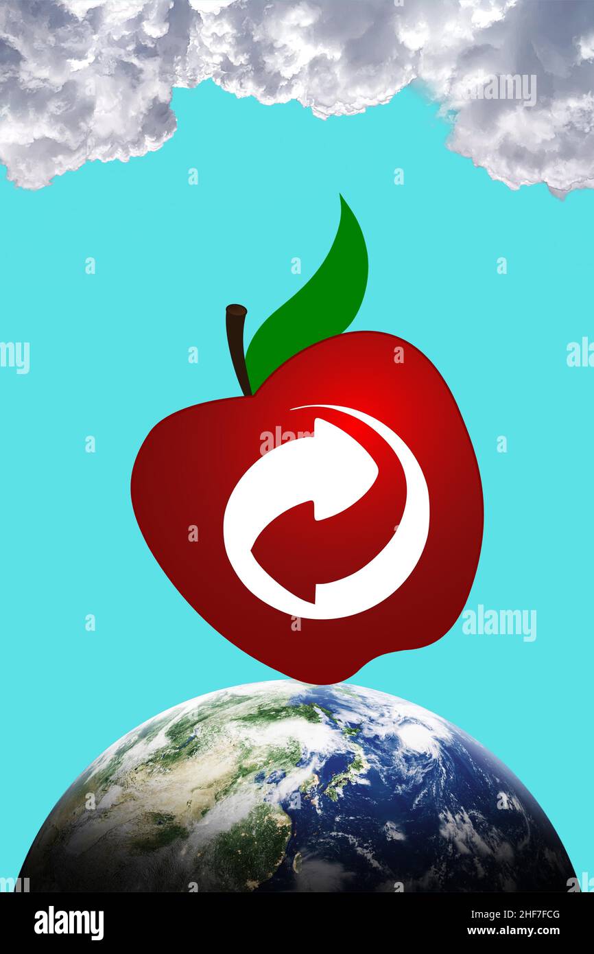 Riciclare l'illustrazione artistica Foto Stock