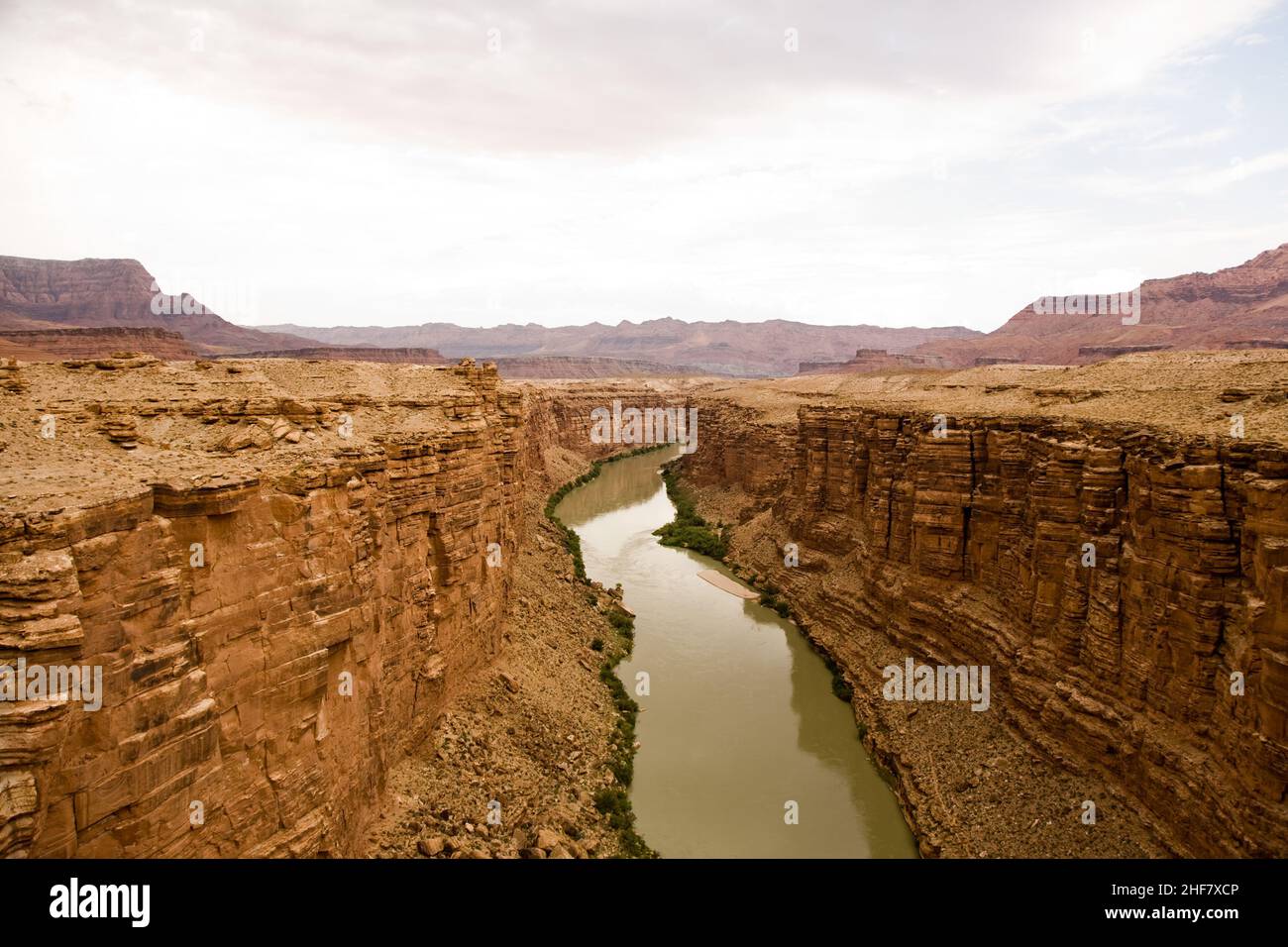 Mable Canyon, Colorado, visto dal vecchio ponte Navajo Foto Stock
