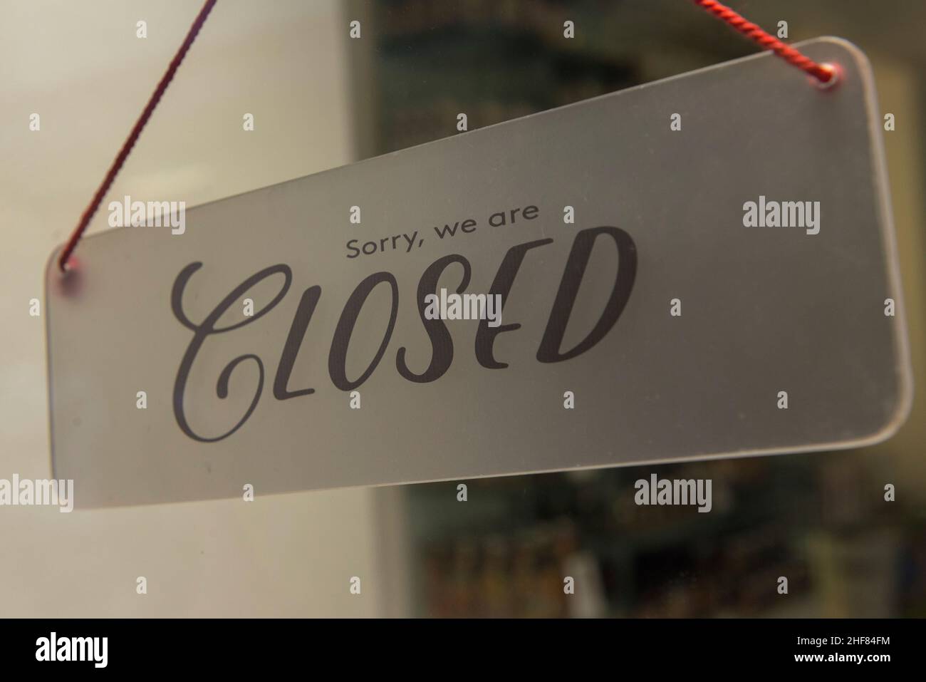 Protezione, chiusa, chiusa, sportello dell'officina Foto Stock