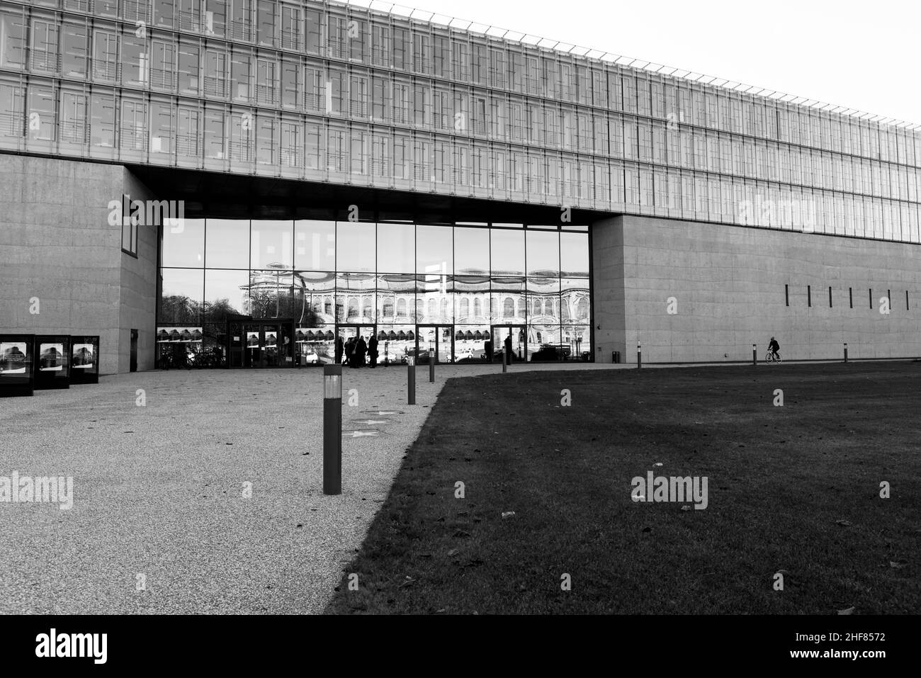 Scuola di cinema, HFF, architettura, Monaco di Baviera, Museo di Stato d'Arte Egiziana, area d'arte Foto Stock
