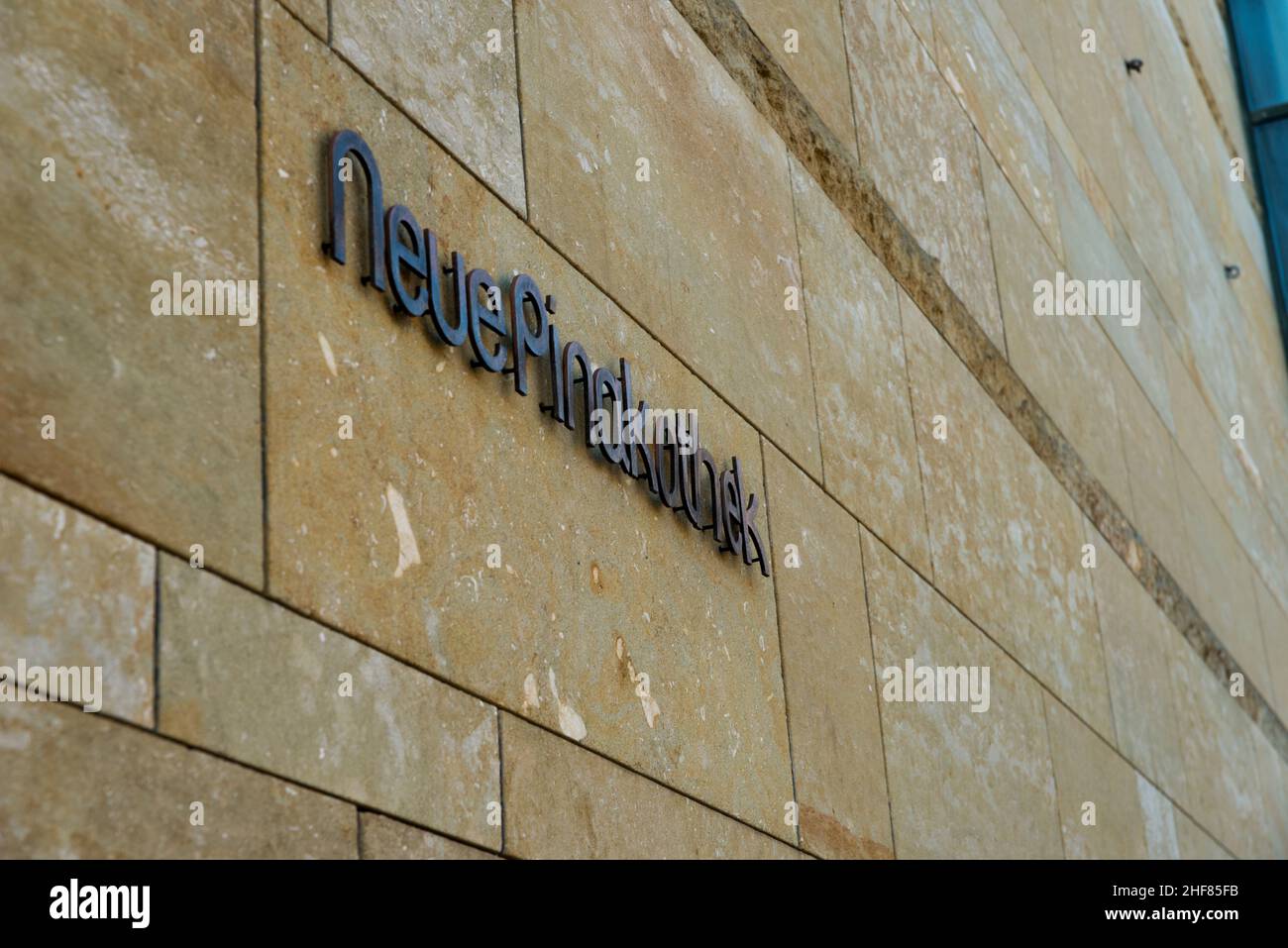 Nuova Pinakothek, ingresso, facciata, cultura Foto Stock