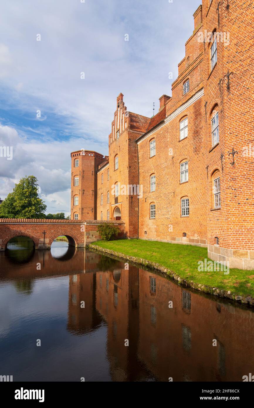 Randers, Castello di Gammel Estrup ad Auning, Jylland, Jutland, Danimarca Foto Stock