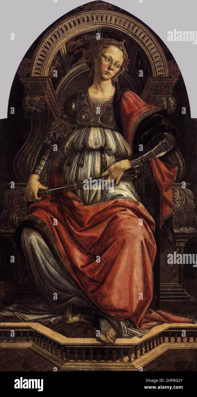 Sandro Botticelli - La fortezza Foto Stock