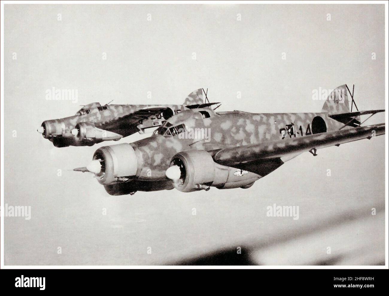 Savoia-Marchetti SM.79 in formazione. Foto Stock