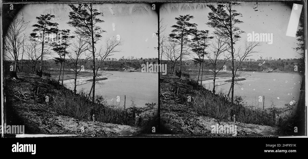 Di scena sul James River Foto Stock