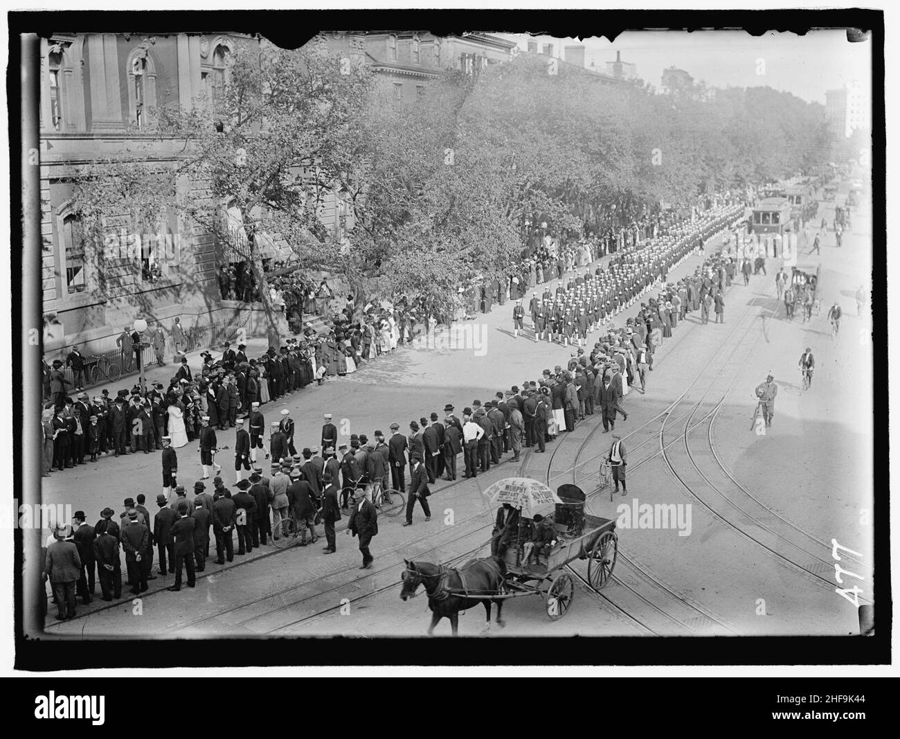 SCHLEY, Winfield Scott, Ammiraglio U.S.N. Funerale, ST. JOHN'S Church. Processione Foto Stock