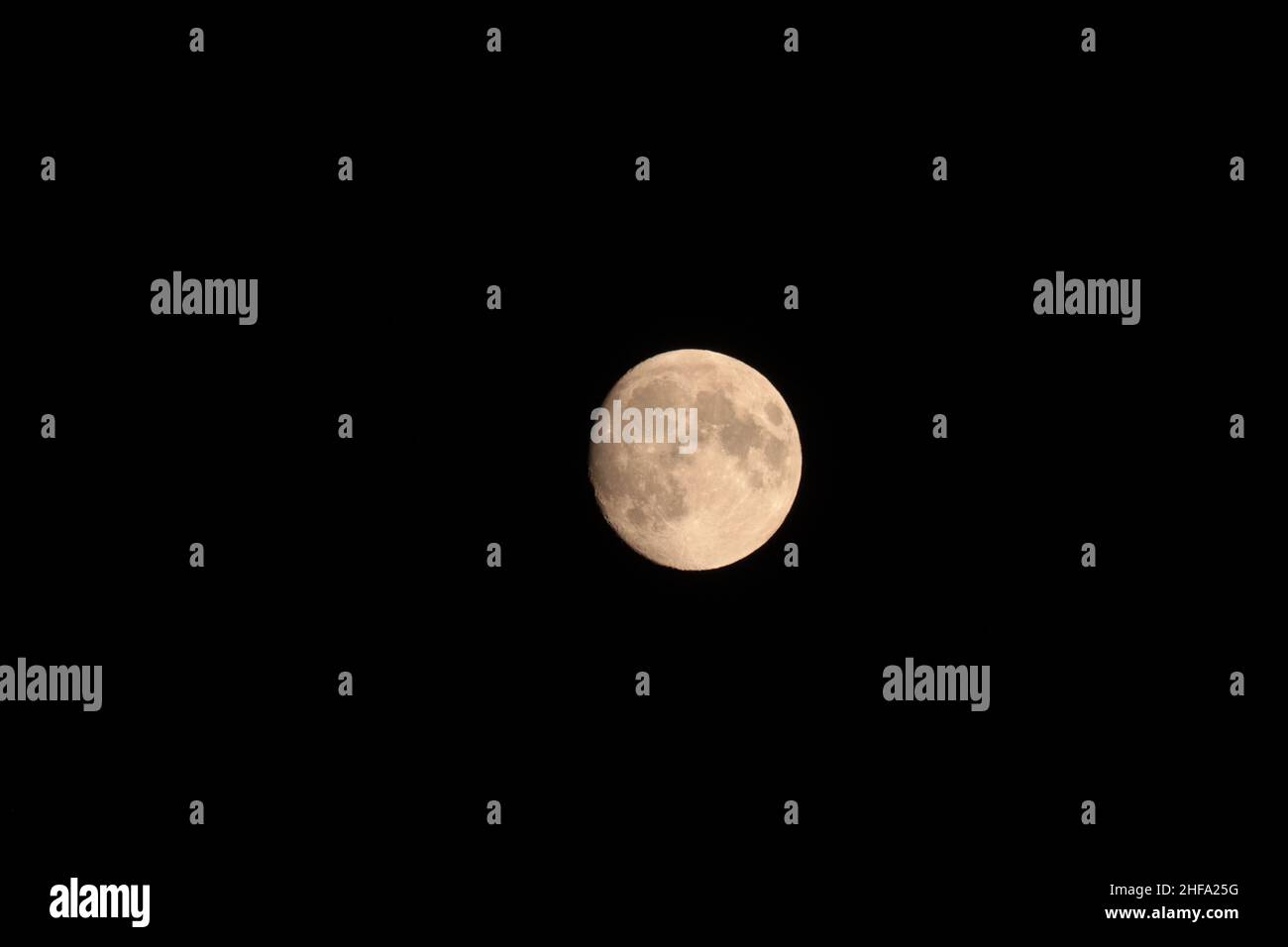 Luna piena sul Nebraska nel giugno 2021. Foto di alta qualità Foto Stock