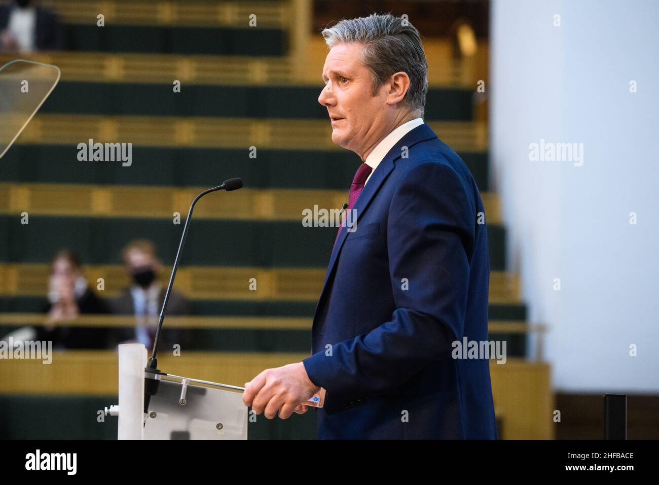 Londra, Regno Unito. 15 gennaio 2022. Il leader del lavoro Sir Keir Stammer ha parlato alla conferenza Fabian Society New Year, presso la Friends House nel centro di Londra. Data foto: Sabato 15 gennaio 2022. Il credito fotografico dovrebbe essere: Matt Crossick/Empics/Alamy Live News Foto Stock