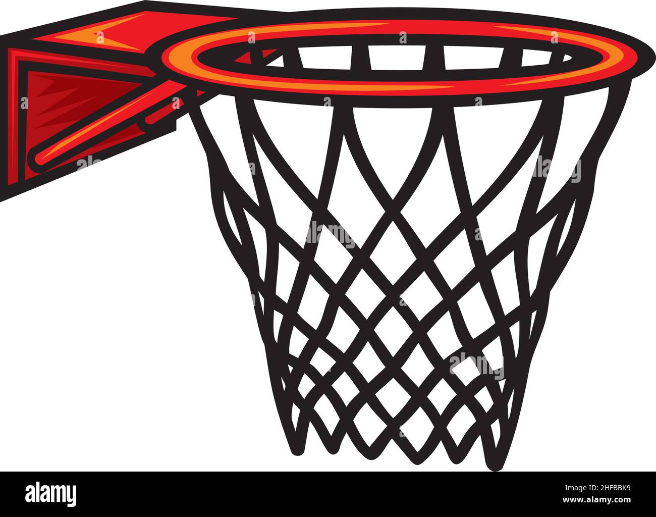 Canestro da basket. Illustrazione vettoriale Immagine e Vettoriale - Alamy