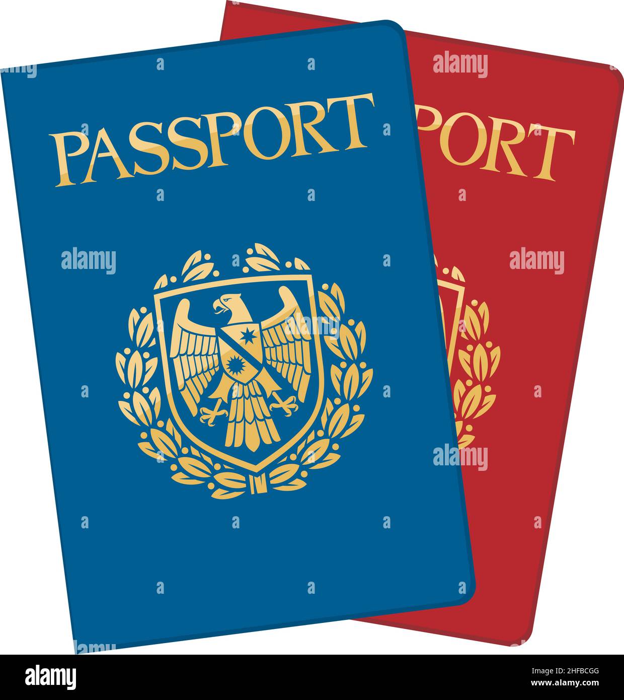 Illustrazione vettoriale dei passaporti Illustrazione Vettoriale