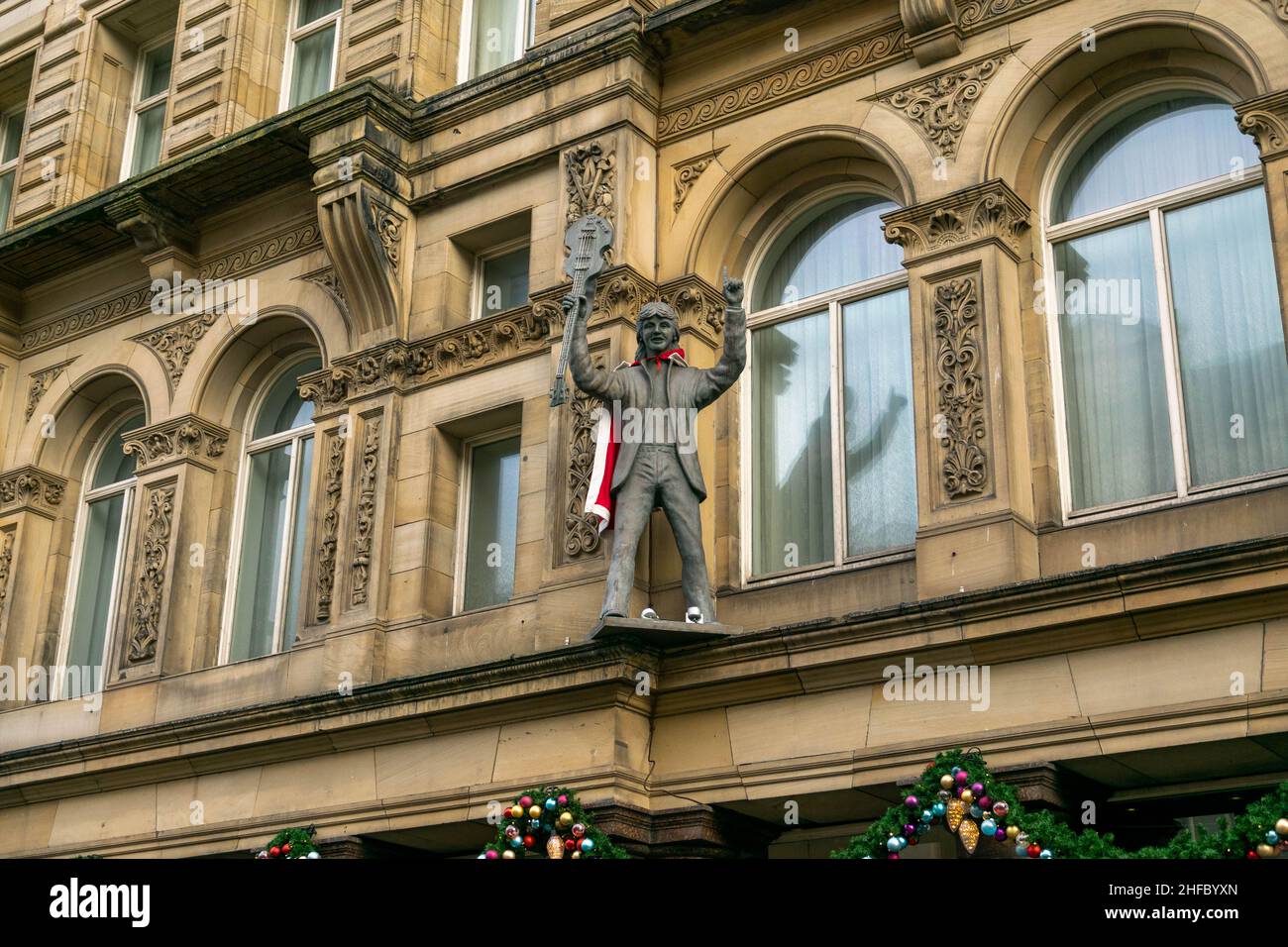 Liverpool, Regno Unito - 5 Gen 2020: Hard Days Night Hotel. L'unico hotel al mondo ispirato ai Beatles, che combina servizi di alta qualità in un ambiente veramente unico Foto Stock