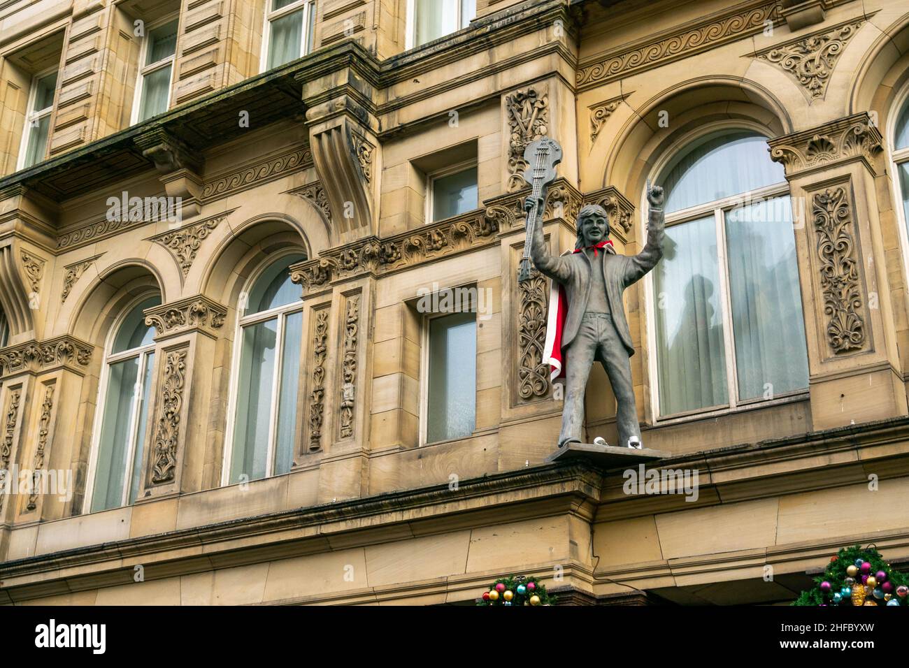 Liverpool, Regno Unito - 5 Gen 2020: Hard Days Night Hotel. L'unico hotel al mondo ispirato ai Beatles, che combina servizi di alta qualità in un ambiente veramente unico Foto Stock