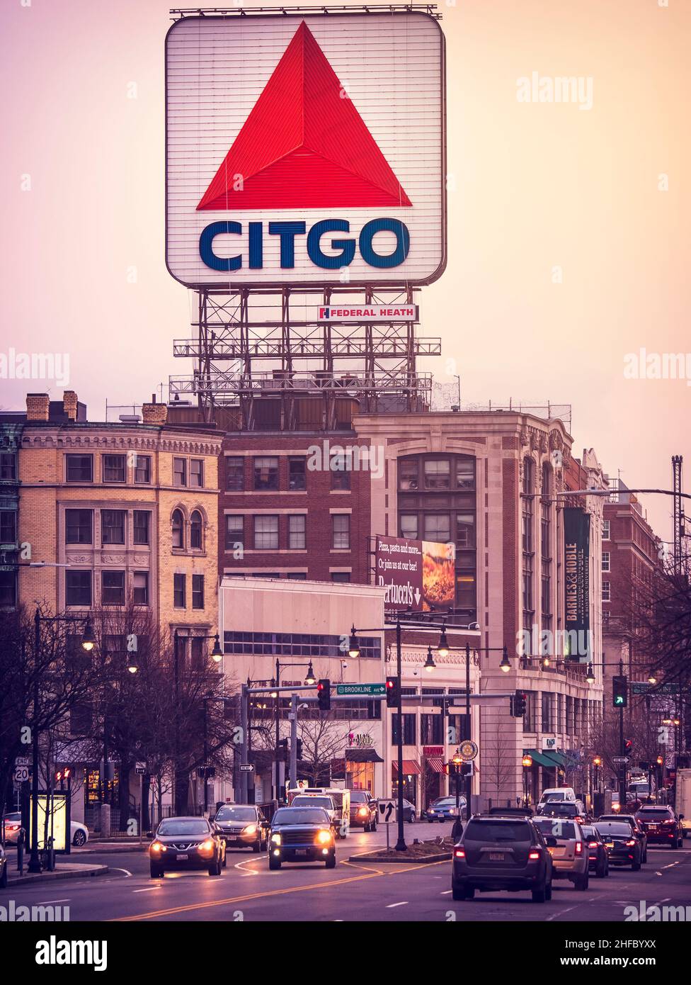 Vista di Boston in Massachusetts, Stati Uniti. Foto Stock