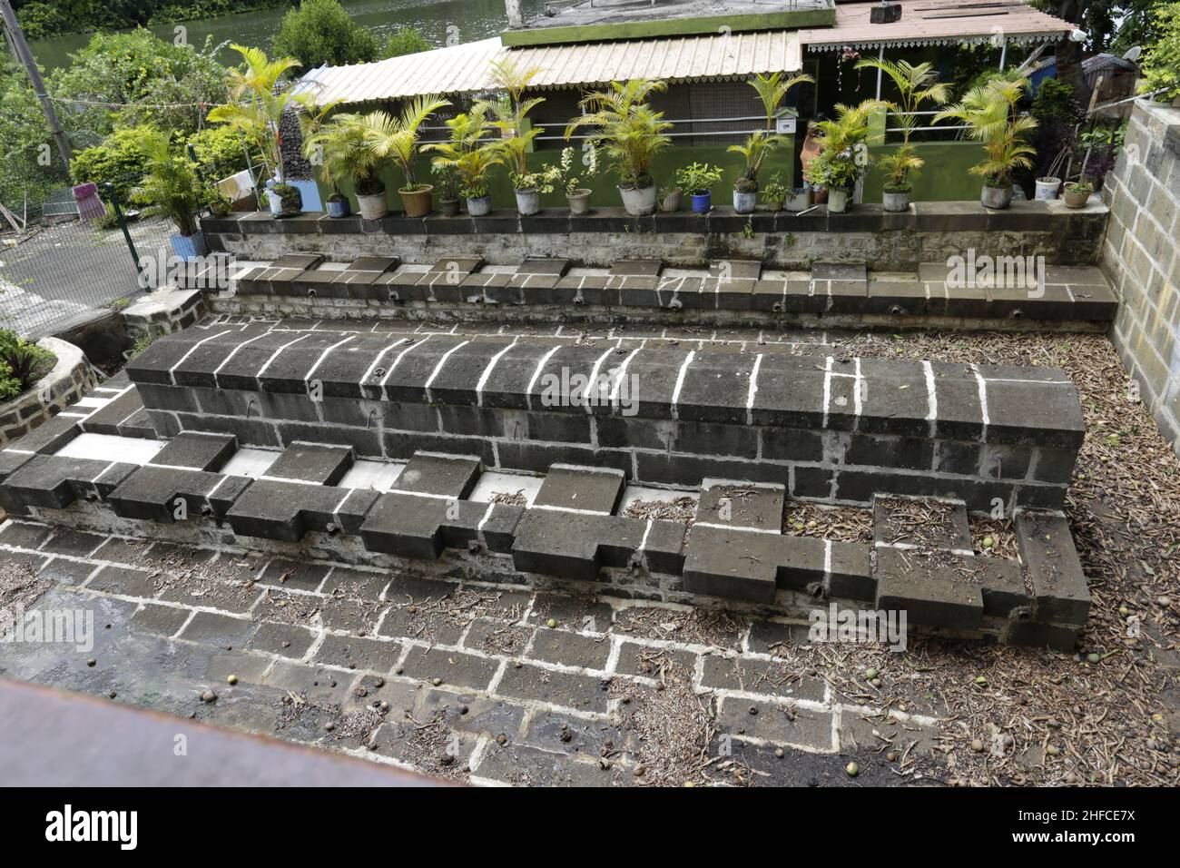 LE LAVOIR DE MAHÉBOURG, SITO HISTORIQUE ET PATRIMOINE CULTUREL Foto Stock