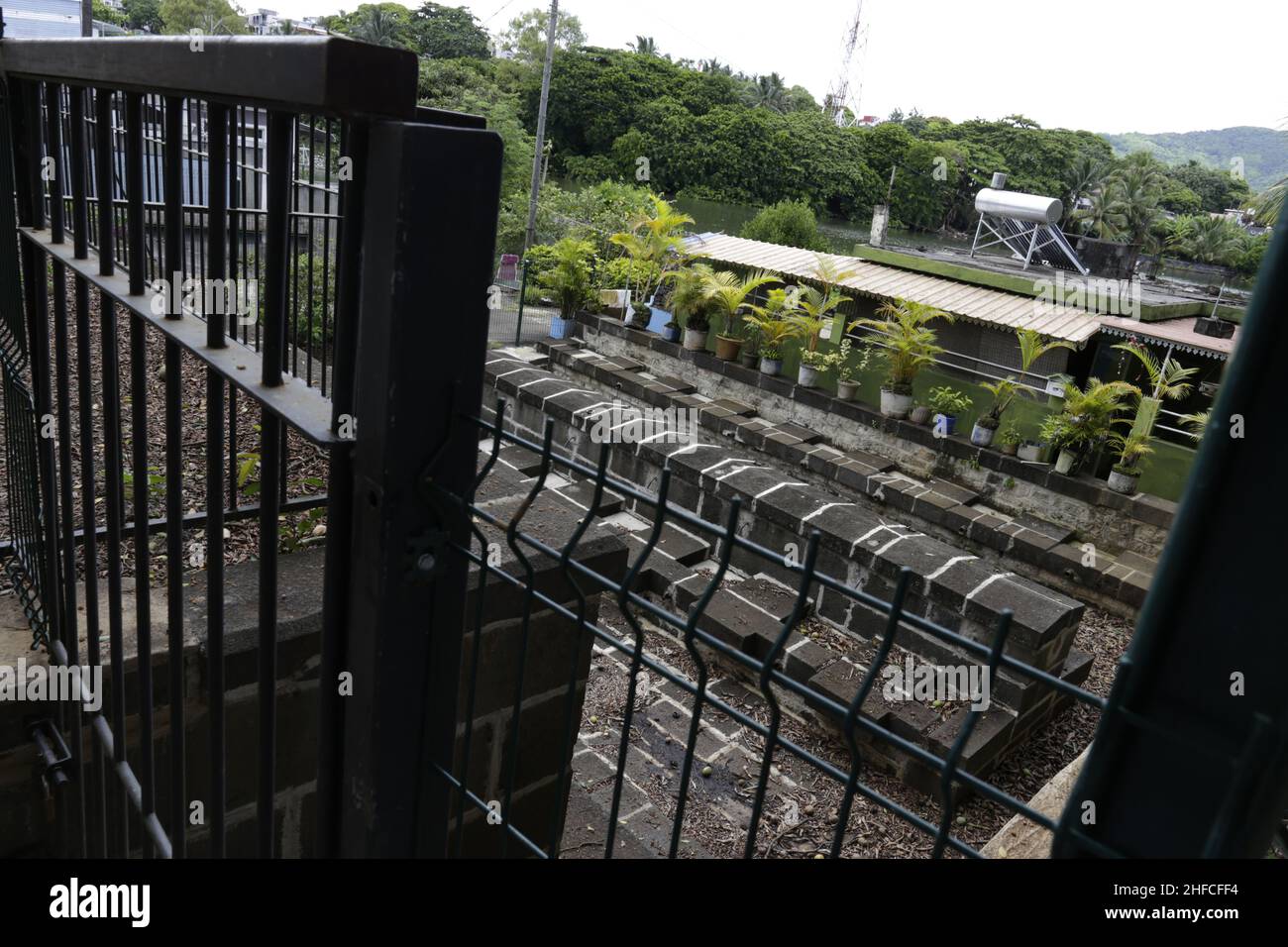 LE LAVOIR DE MAHÉBOURG, SITO HISTORIQUE ET PATRIMOINE CULTUREL Foto Stock