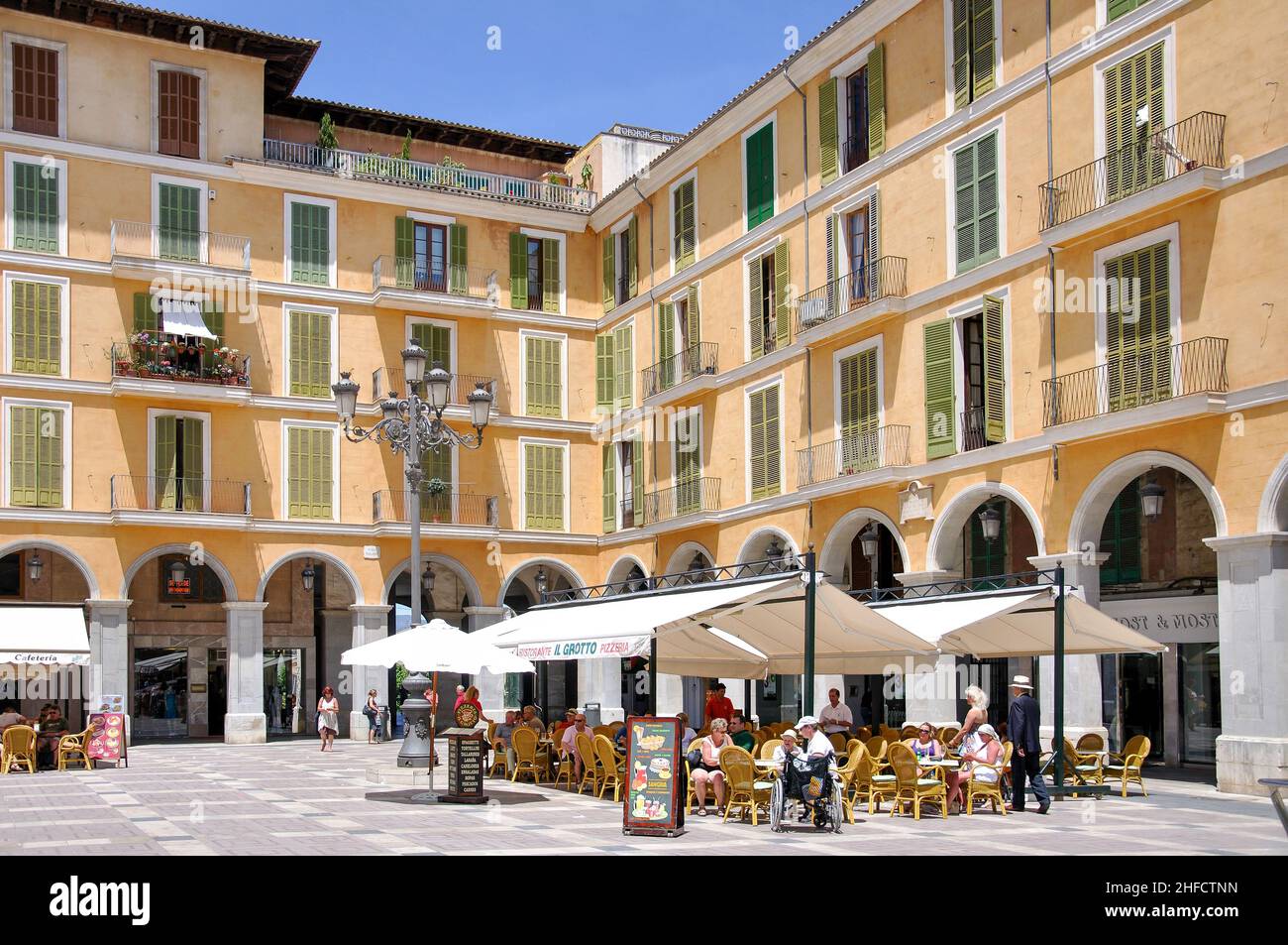 Le bancarelle del mercato, Placa Major, Palma de Mallorca, Palma comune, Maiorca, isole Baleari, Spagna Foto Stock