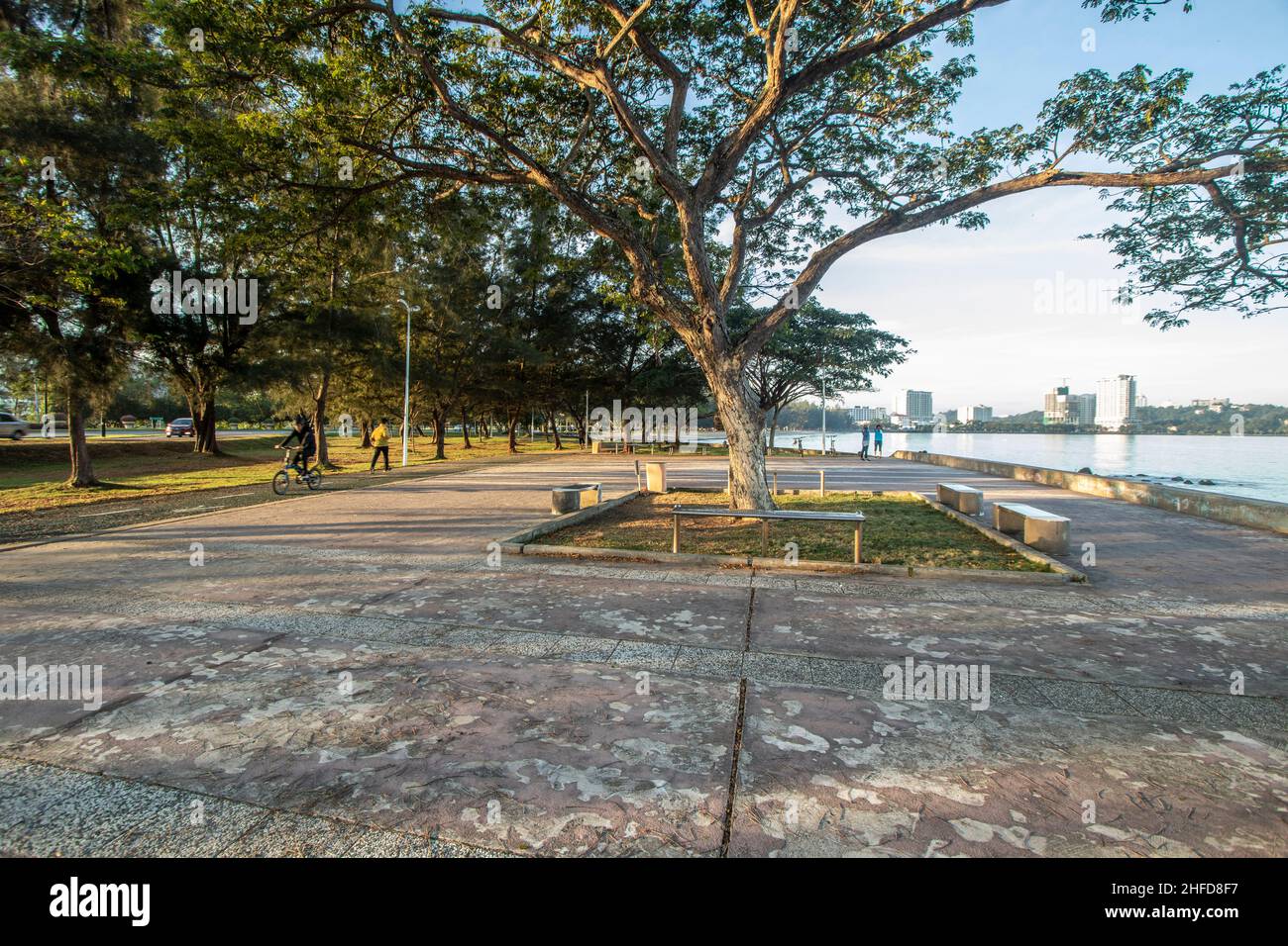 Likas Bay Kota Kinabalu Sabah Borneo Malesia Foto Stock
