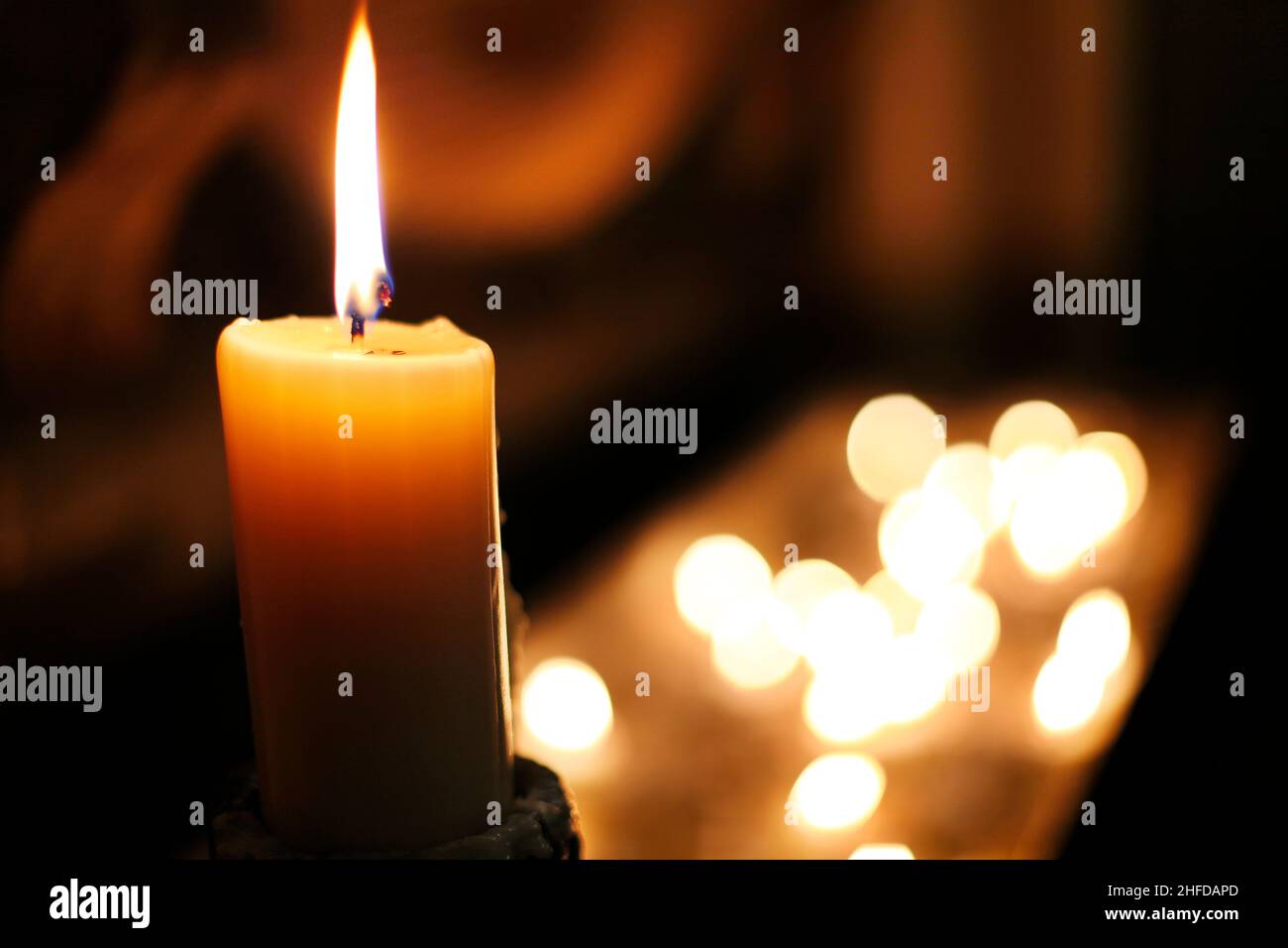 Fede e calma. Illuminazione spirituale Foto Stock