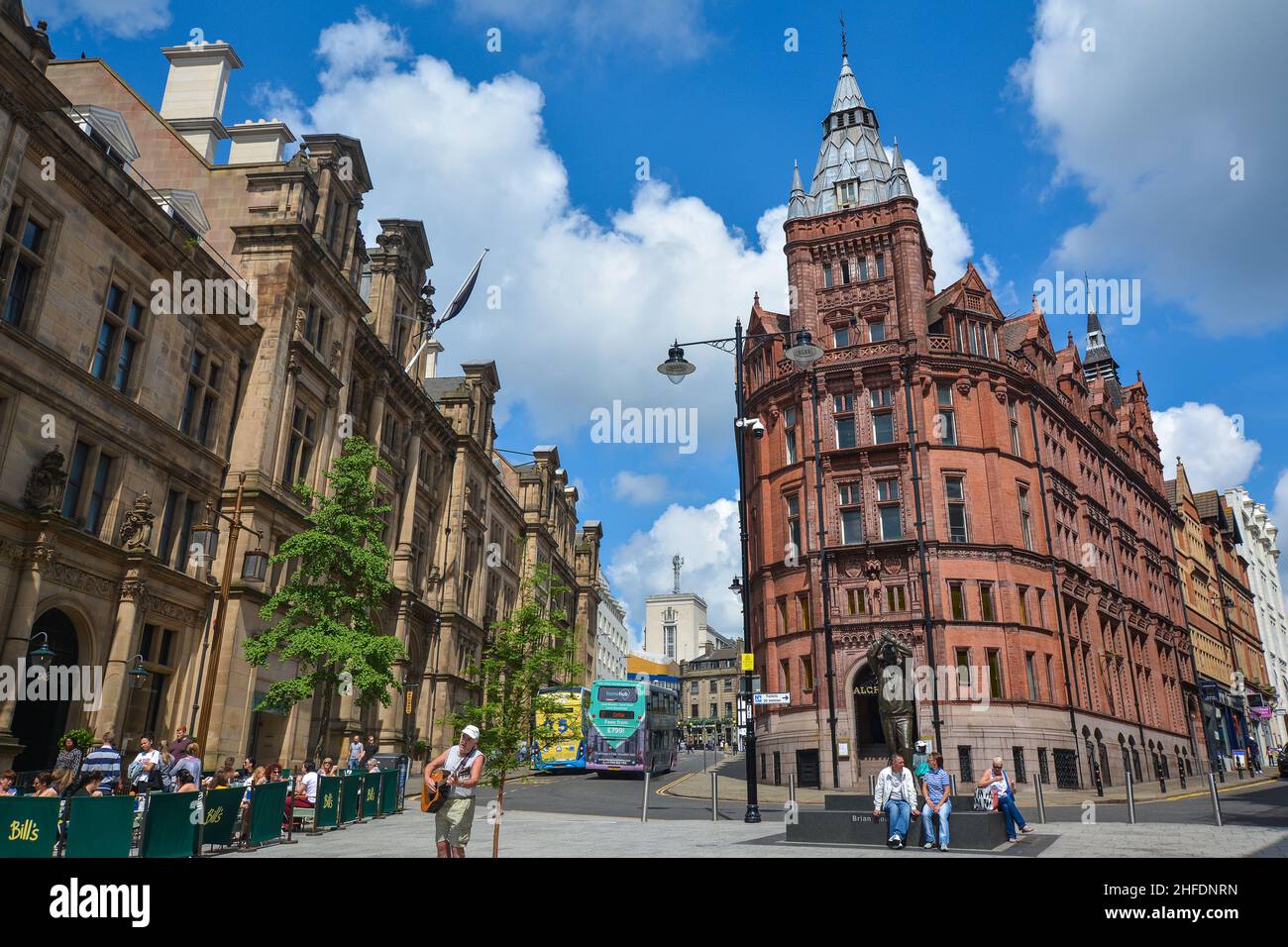 L'Alchemist Building Bar e Ristorante tra Queen Street e King Street nel centro di Nottingham, Nottinghamshire East Midlands Inghilterra UK. Foto Stock
