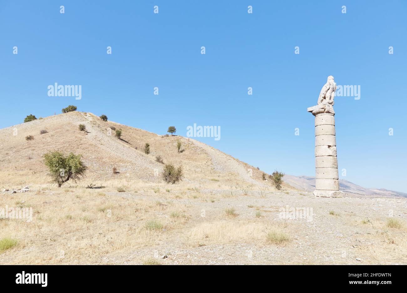 Il Tumulo di Karakus, un antico tumulo funerario in Turchia Foto Stock