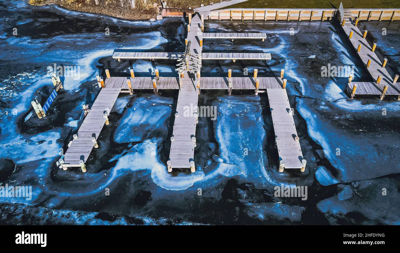 Bacino commerciale in acqua ghiacciata Foto Stock