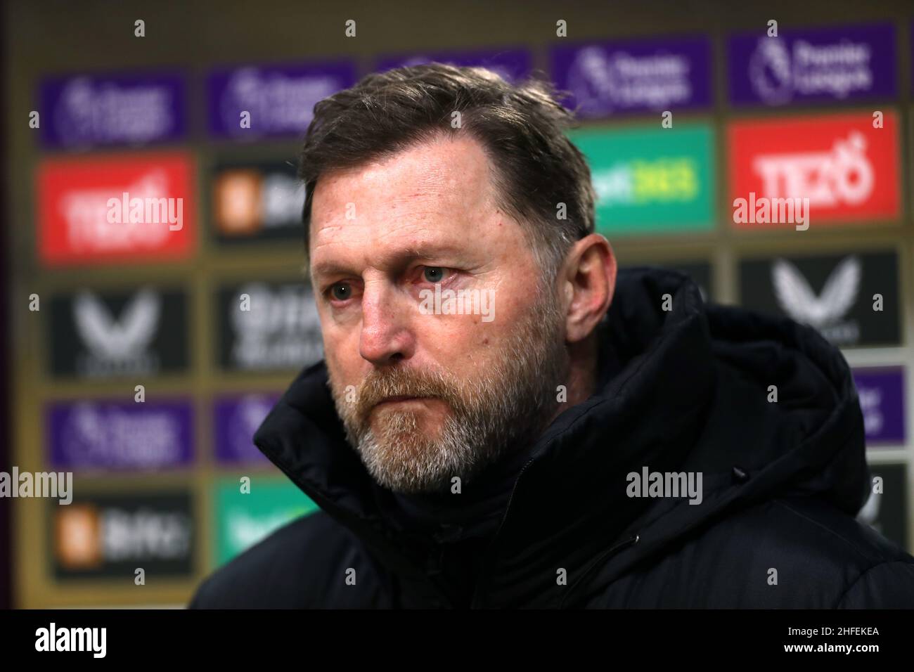 Il manager di Southampton Ralph Hasenhuttl viene intervistato dopo la partita della Premier League al Molineux Stadium di Wolverhampton. Data foto: Sabato 15 gennaio 2022. Foto Stock