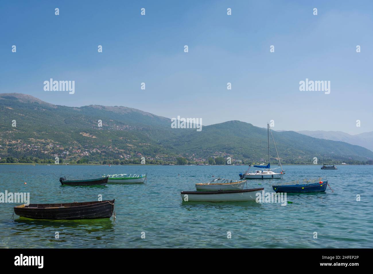 Ohrid, Macedonia del Nord Foto Stock
