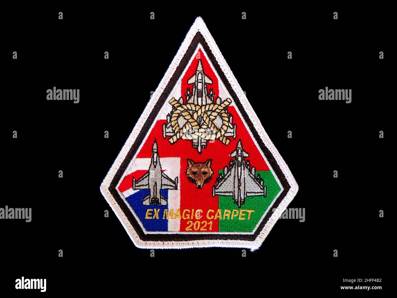 Patch di distribuzione per tappeti II(AC) Squadron Typhoon ex Magic Foto Stock