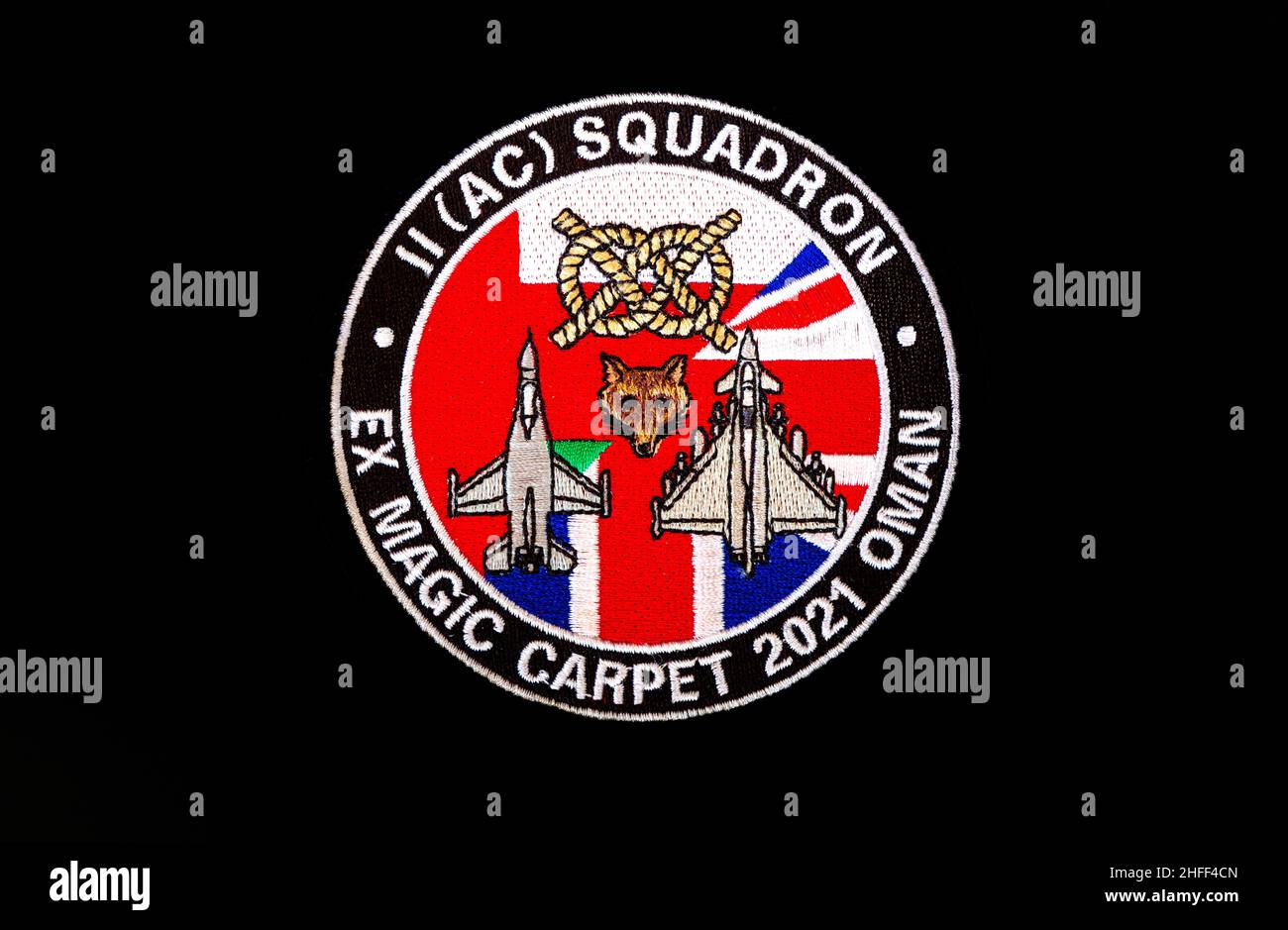 Patch di distribuzione per tappeti II(AC) Squadron Typhoon ex Magic Foto Stock