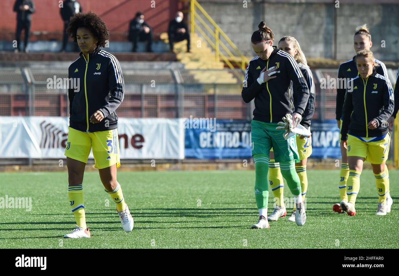 Sara Gama (3) Juventus Women durante il Campionato Italiano di Calcio a Women 2021/2022 Match tra Pomigliano Femminile vs Juventus Women allo stadio Ugo Gobbato il 16 gennaio 2022 Foto Stock