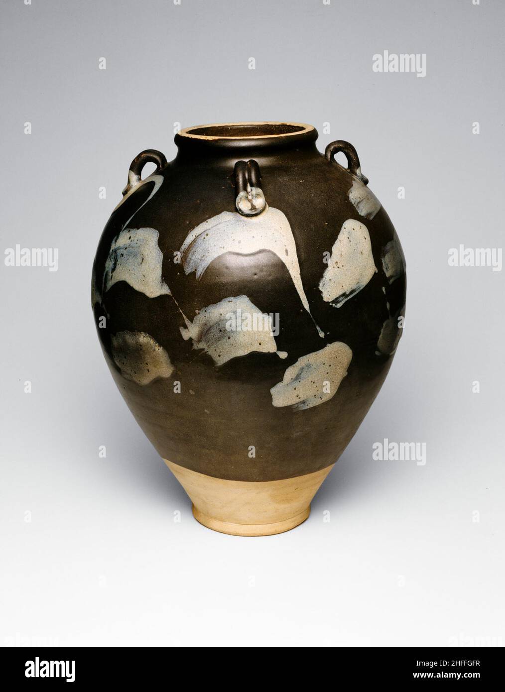 Vaso ovoide, dinastia Tang (618-907), 8th/9th secolo. Foto Stock