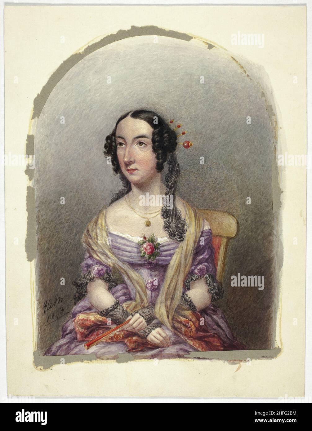 Signora Georgina Murray, 1843. Foto Stock