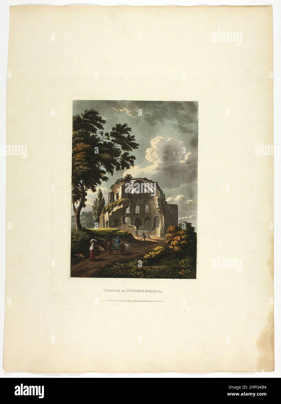 Tempio di Minerva Medica, piatto venticinque dalle rovine di Roma, pubblicato il 20 febbraio 1798. Foto Stock