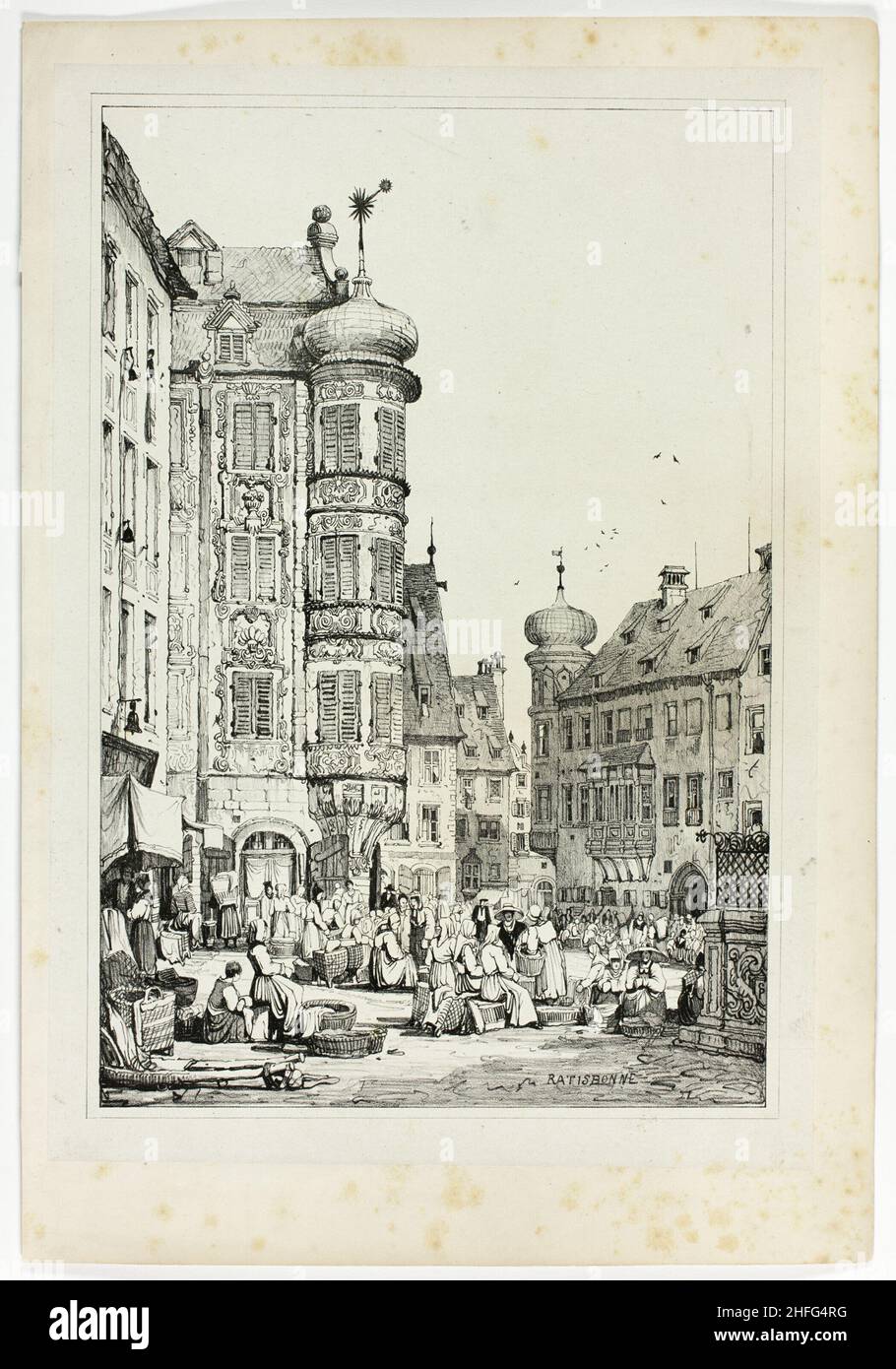 Ratisbonne, 1833. Foto Stock
