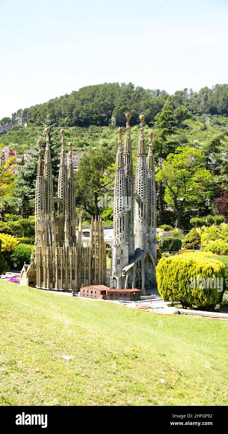 Vista panoramica della Catalogna in miniatura, Torrelles de Llobregat