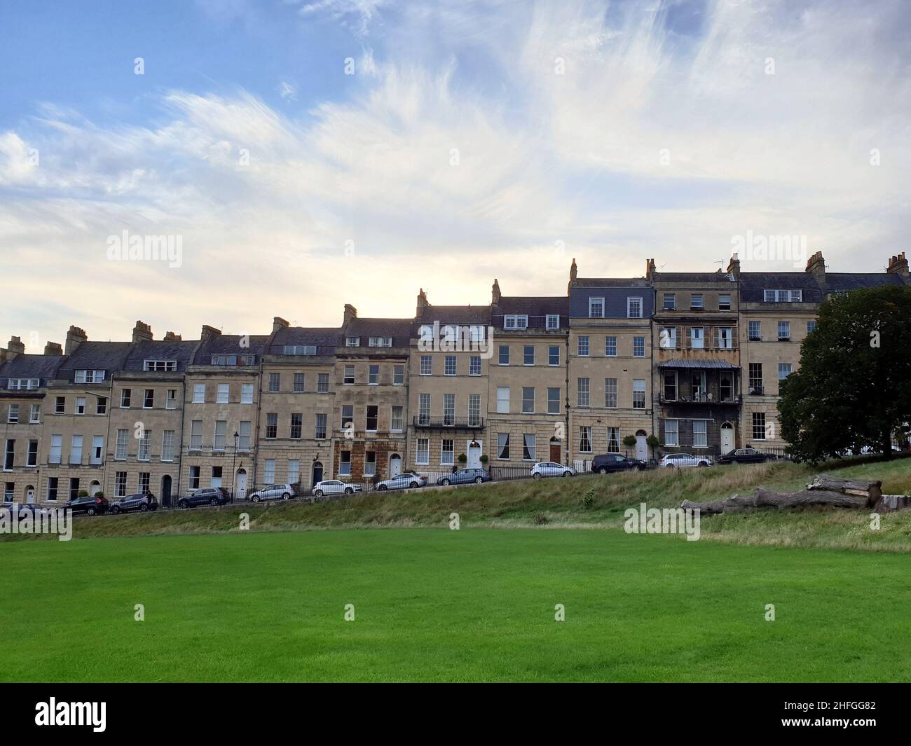 Royal Crescent a Bath, Inghilterra Foto Stock