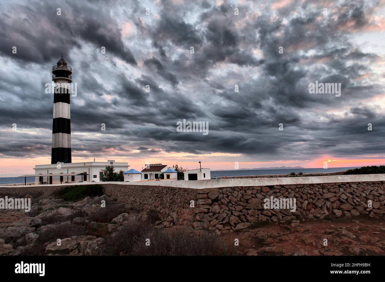 Paesaggi di Minorca nelle Isole Baleari - Spagna Foto Stock