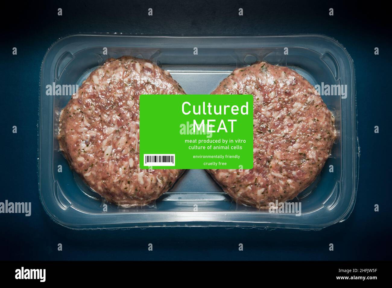 concetto di carne coltivata Foto Stock