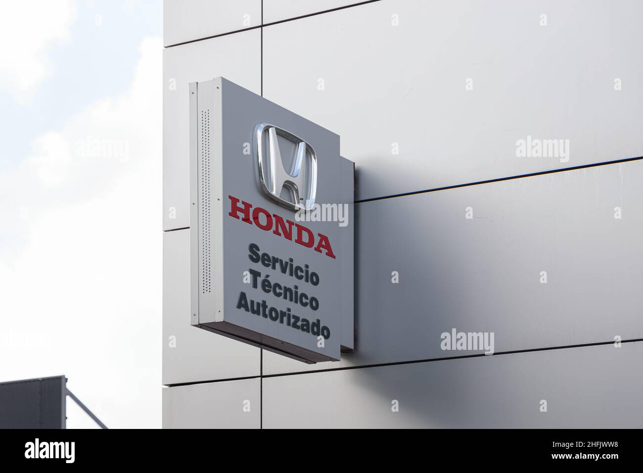 VALENCIA, SPAGNA - 13 GENNAIO 2022: Honda è un conglomerato giapponese multinazionale produttore di automobili Foto Stock