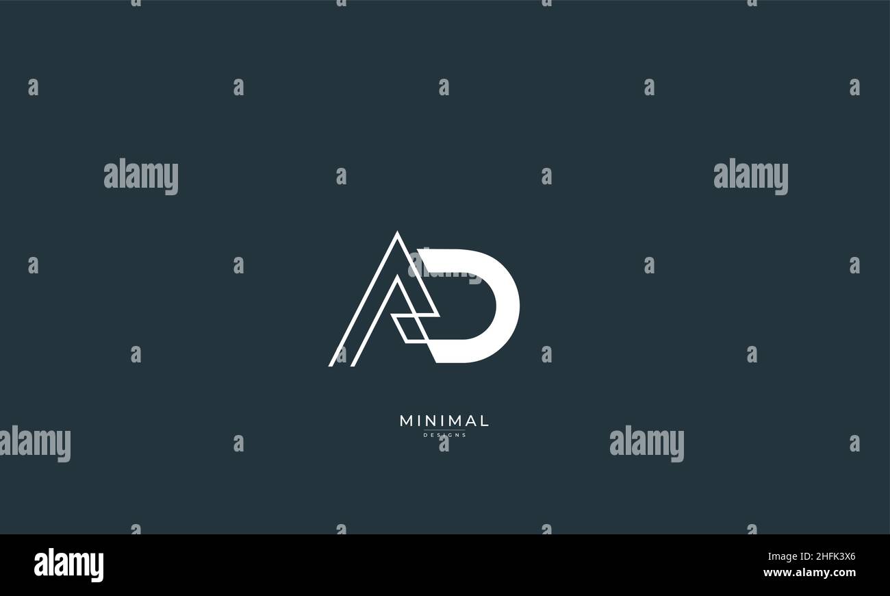 Icona lettera alfabetica logo ad Illustrazione Vettoriale