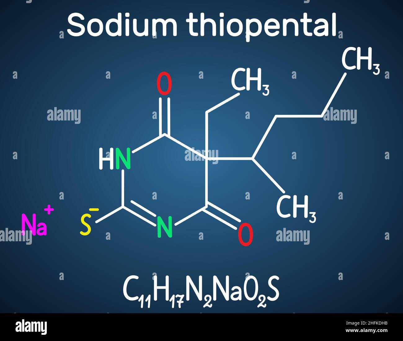 Sodium thiopental Immagini Vettoriali Stock - Alamy
