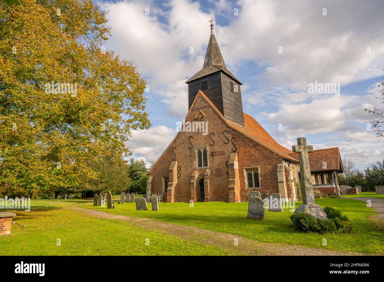 Chiesa di San Giles Mountnessing Foto Stock