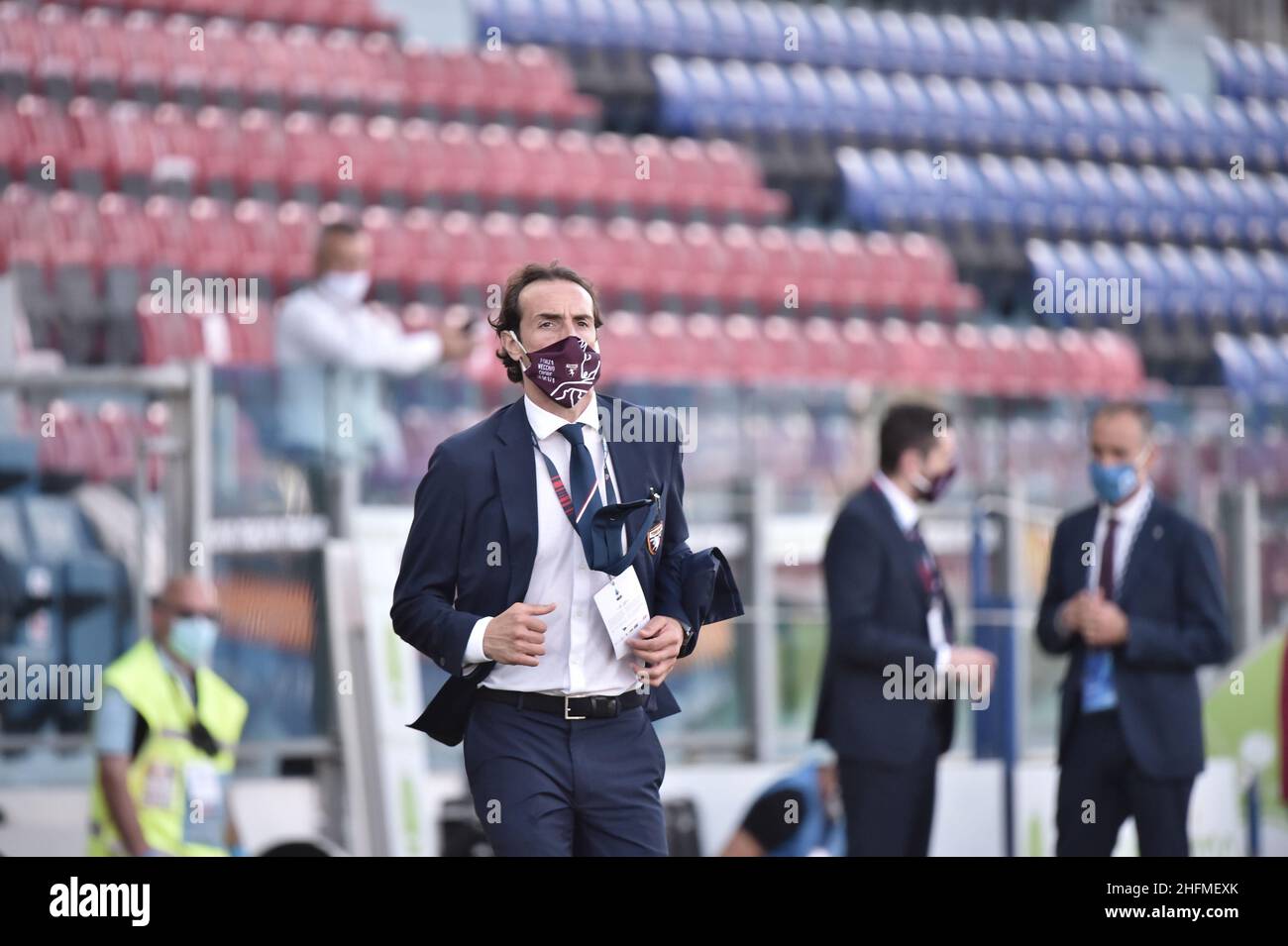 LaPresse/Alessandro Tocco 27 giugno 2020 Cagliari (Italia) Sport Soccer Cagliari Calcio vs AS Roma League A TIM 2019/2020 Stadio "Sardegna Arena"&#xa0; nella foto: Emiliano Moretti (Torino FC) Foto Stock